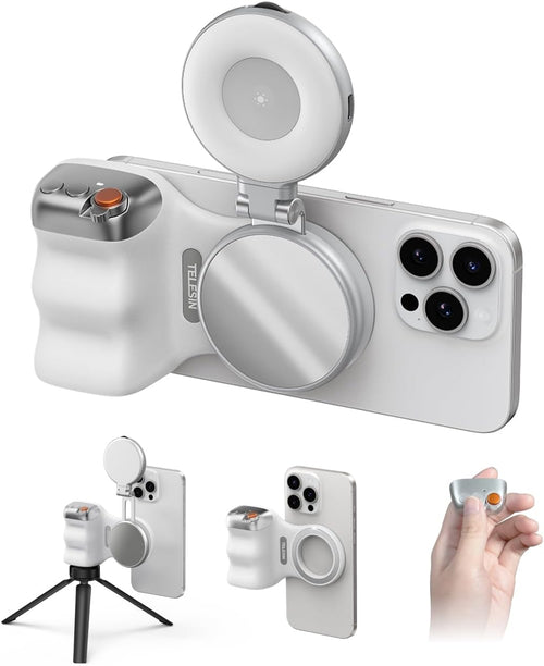 TELESIN Fun Shot MagSafe Phone grip + Fill light